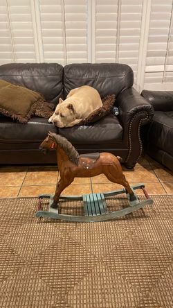 Small vintage kids rocking horse.