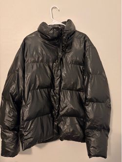 Rains waxed puffer jacket