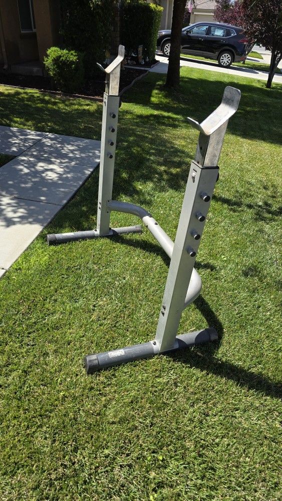 Squat Rack And Weight Tree