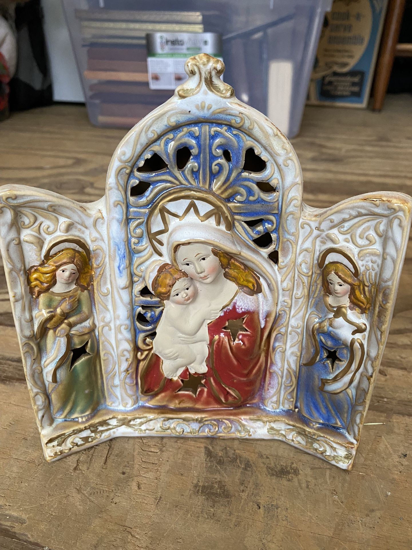 Religious Candle Holder