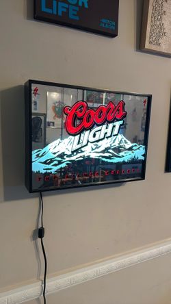 Coors Light LED Sign Man Cave Garage
