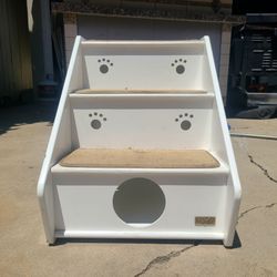 Petsfit Wood Dog Stairs with Carpet Steps