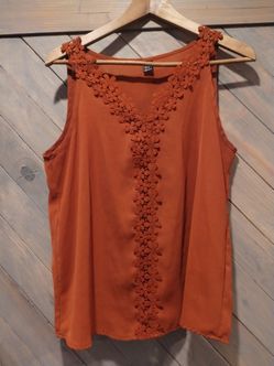 Red orange tank top