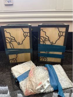 Craftsman wall sconces (2)