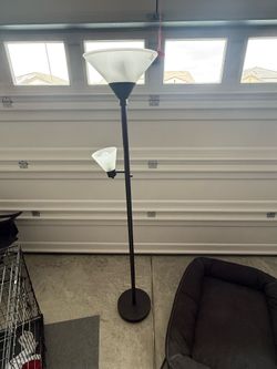 Standing two light lamp.