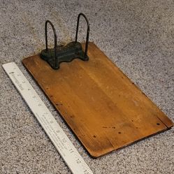 Antique 📋1900's Mc Caskey Alliance Ohio Register ⁷metal and wood antique invoice/receipt board
