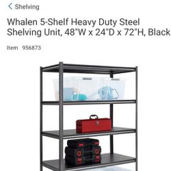 Whalen 5-Shelf Heavy Duty Steel Shelving