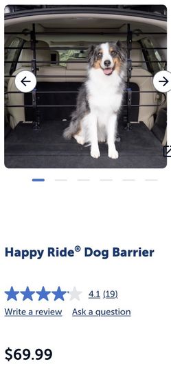 NEW PetSafe Happy Ride Adjustable Metal Dog Car Barrier - New In Box