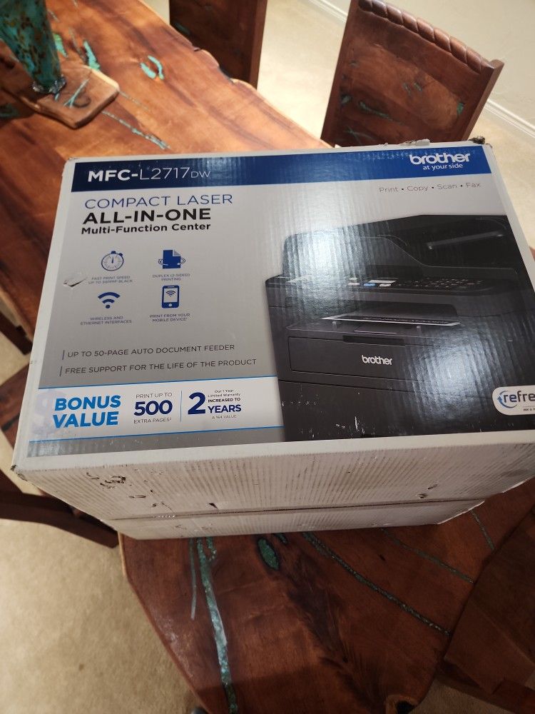 Brother MFC L2717dw Includes Toner