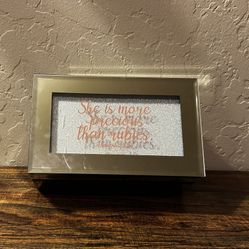 Glass  Mirror Jewelry Box
