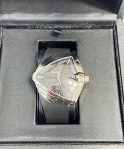 Hamilton Ventura XXL H(contact info removed)1 Auto Skeleton Black Dial NWT Full Set 46mm