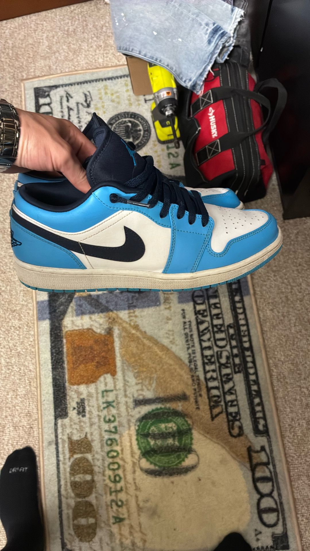 Jordan 1 Low Unc 2021 Og All Worn Real 