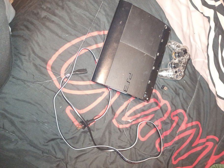  Ps3 with controller and power plug