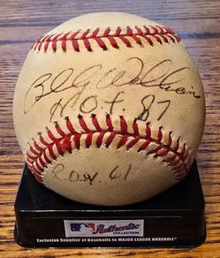 BILLY WILLIAMS SIGNED BASEBALL!