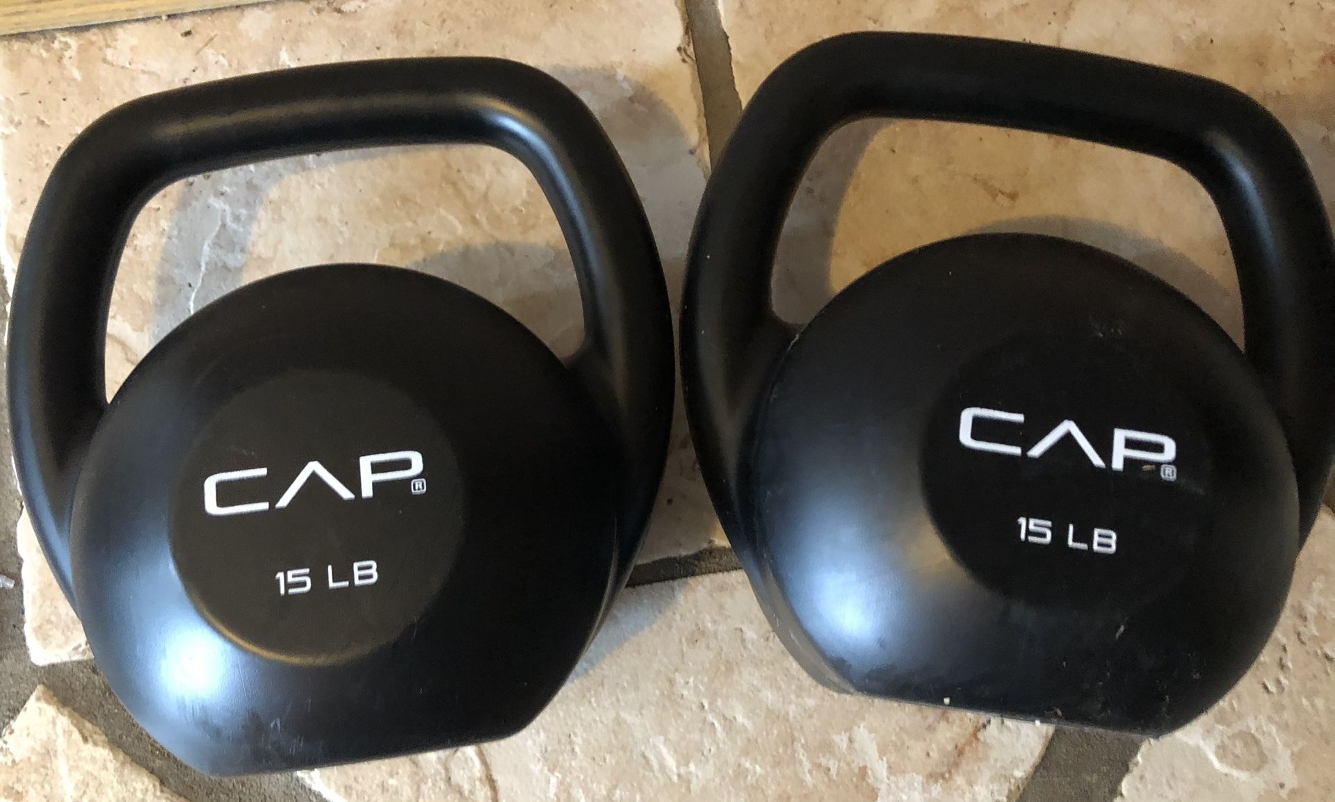 New CAP 15lbs Set Kettlebells
