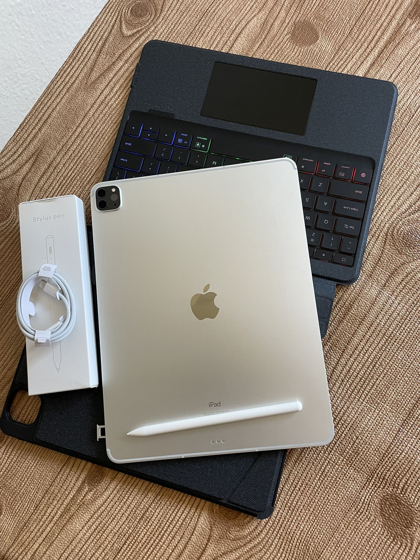 iPad Pro 12.9” (M1 chip / 2021) 5th Generation 1TB Memory WiFi + 5G cellular with pen & keyboard (2TB $1090)