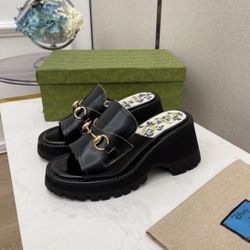 Gucci style heel Slipper 