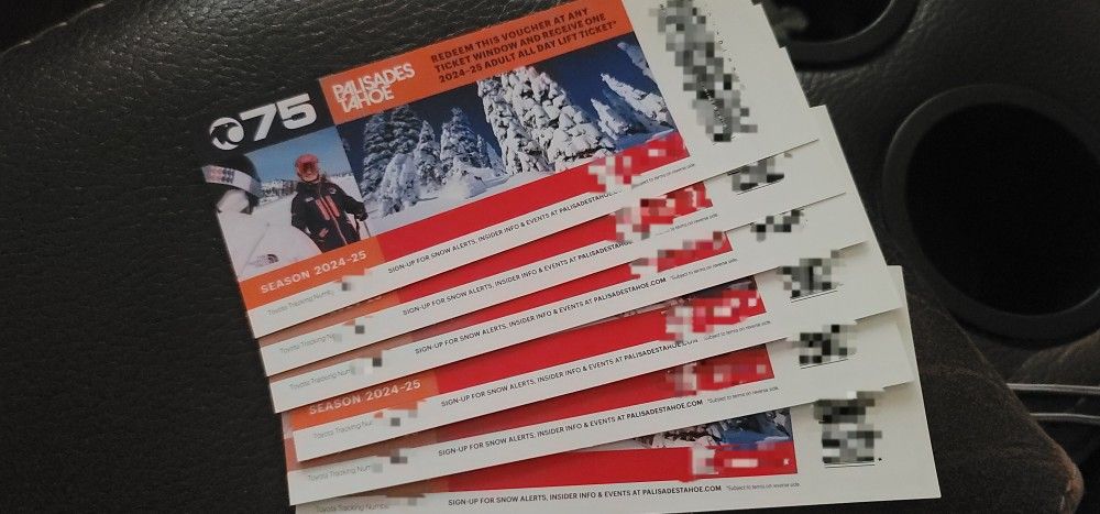 4 Tahoe All Day Ski/snowboard Tickets