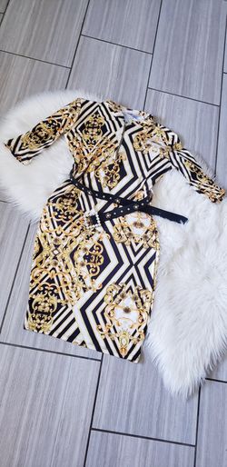 Stunning black and yellow dress