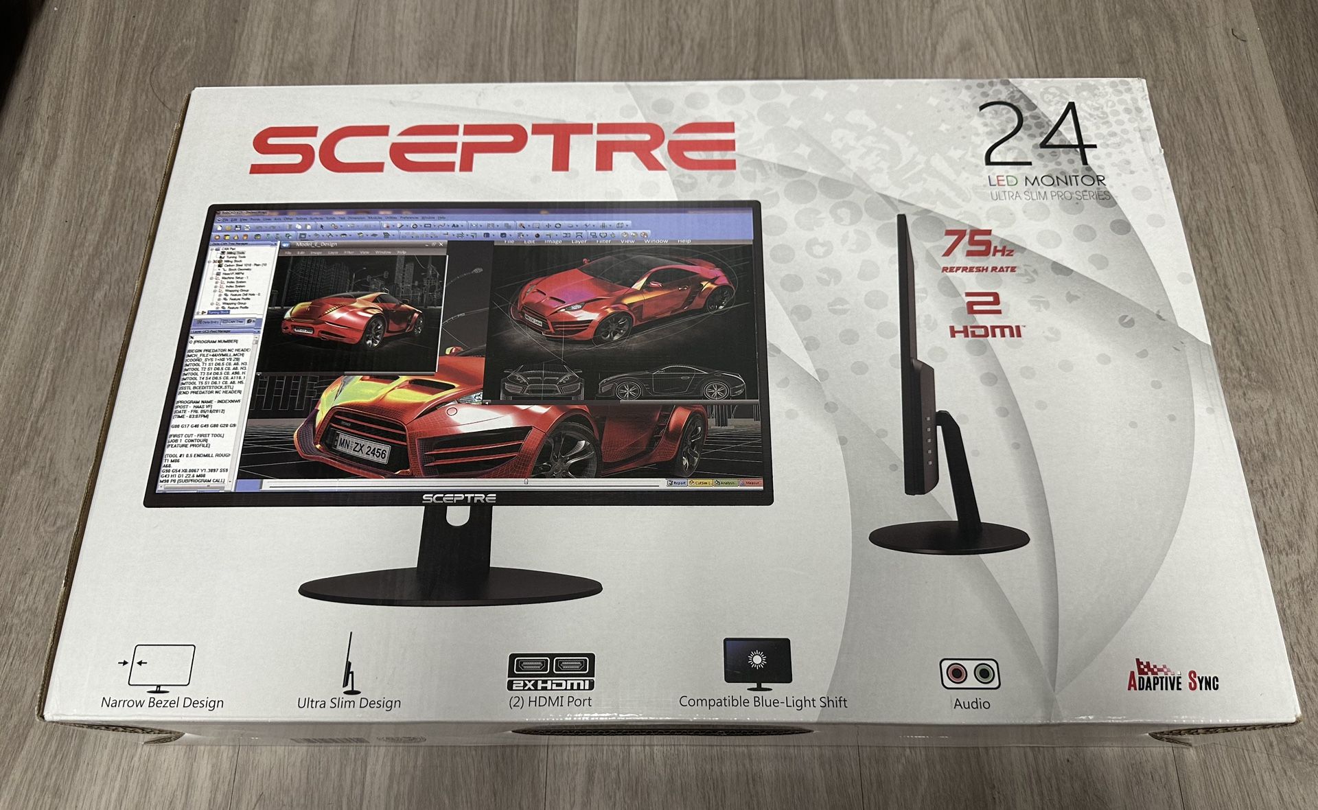 Scepter 24” LED Monitor w/ Built In Speakers.