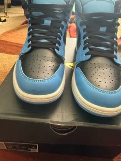 Air Jordan 1 Mid University Blue/Black White Size 12