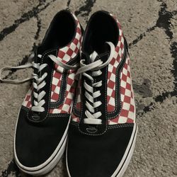 Red Checkers Vans