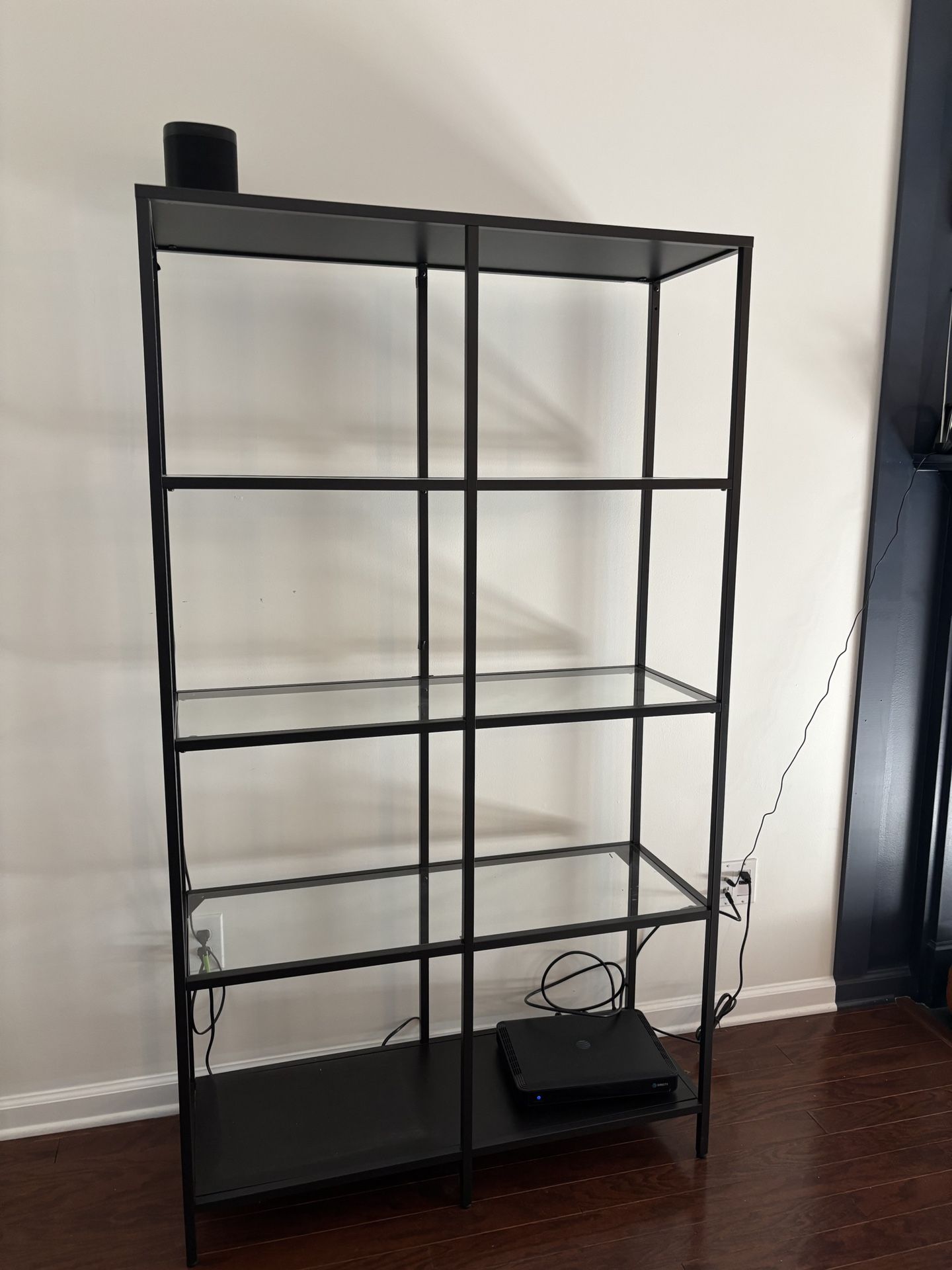 Metal and Glass Shelving Unit Price Reduced!! $65