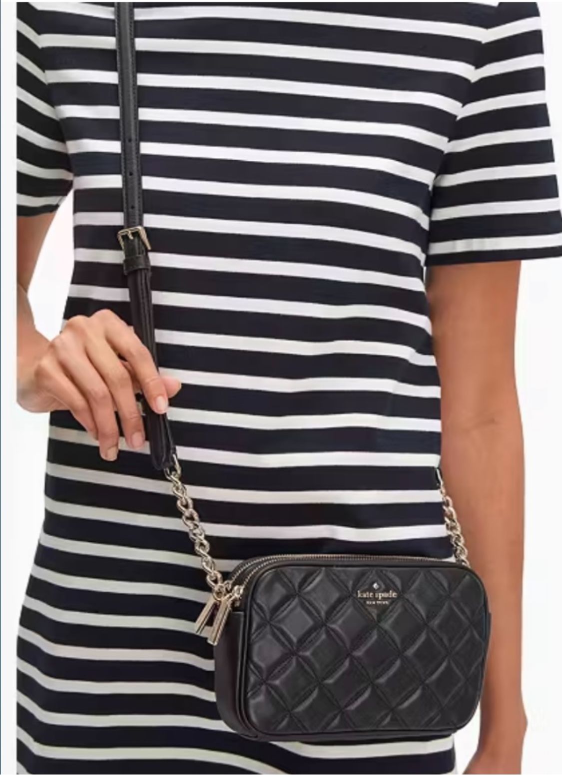 Kate Spade New York Natalia Quilted Smooth Leather Double Zip Crossbody Price Is FIRM