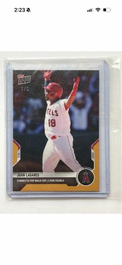 2021 Topps Now Juan Lagares 1/1 Gold Card Angels