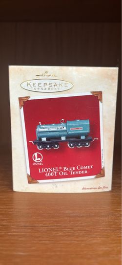 Hallmark Keepsake Lionel Blue Comet 400T Oil Tender Ornament