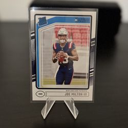 2024 Panini Donruss Rated Rookie Joe Milton III Card 319