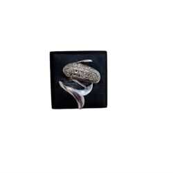 Size 10 925 Vintage Designer Signed Dolphin Marcasite Ring Sterling Silver