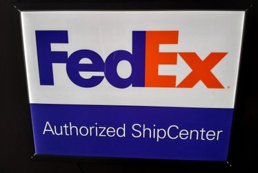 FedEx Authorized ShipCenter Lit Sign.