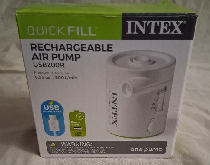 Intex Quick fill Cylinder Mini Rechargeable Air Pump