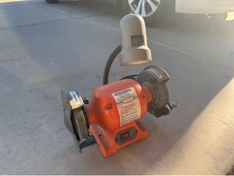 Central Machinery 6" Bench Grinder with Work Light