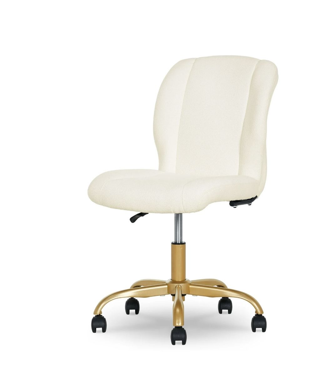 Mainstays Bouclé Armless Office Chair - Stylish