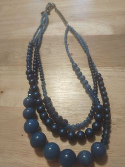 Vintage chicos royal blue necklace
