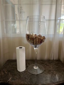 Huge wine glass!