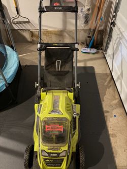 Ryobi 40v 20inch electric battery lawn mower