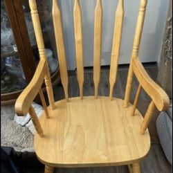 Oak rocking chair
