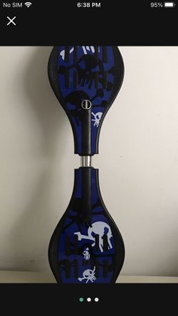 Brand new Two Wheels Skateboard Rip Stik Wave Board Fleshing Wheels 