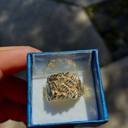14k Gold Nugget Ring 