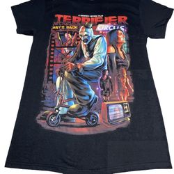 Terrifier Art The Clown Art’s Back Circus T Shirt Black Size Small
