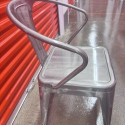 Tolix‑Style Industrial Metal Chairs 