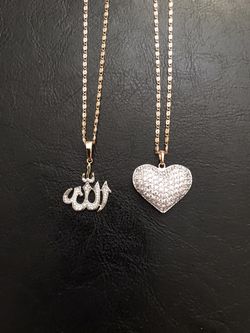 Gold plated pendant with chain ($13 each)
