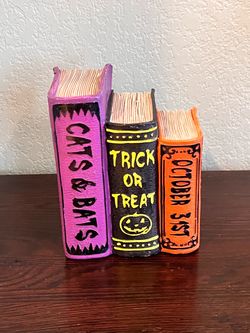Halloween Decorative Faux Book Set