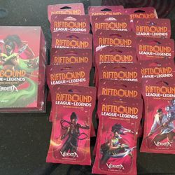 Riftbound Vendetta League of Legends TCG Vault Box and Sleeved Booster Packs