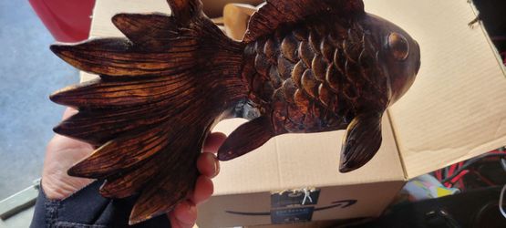 decorative koi fish sculpture