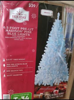 Artificial Tree Blue LED Lights