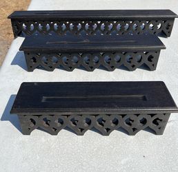 Solid Wood 3 Pc Wall Shelving 